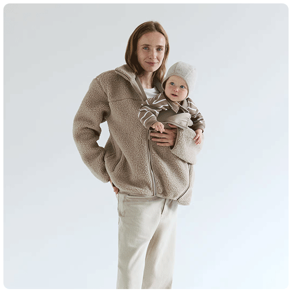 H&M MAMA Before & After Babywearing Fleece Jacket