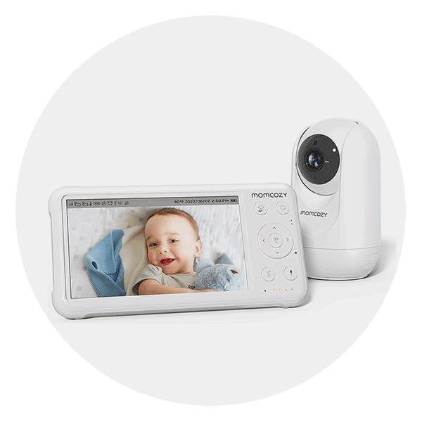 5 Baby Camera Monitor, Hello Baby Monitor with Cameras and Audio, 2 Cameras  Remote Pan/ Tilt/ Zoom, VOX Mode, Night Vision, 2-Way Talk, 8 Lullabies,  Temperature and 1000ft Range HB6550-Two Cams