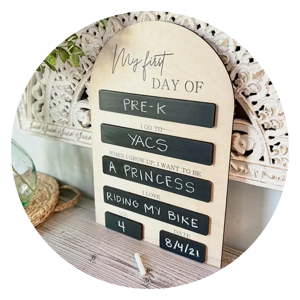 Georgia Homestead First Day of School Chalkboard 