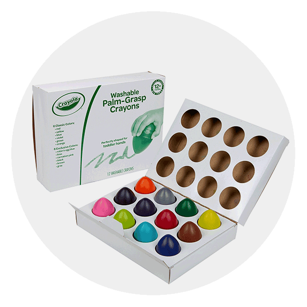 Crayola Washable Palm-Grasp Crayons