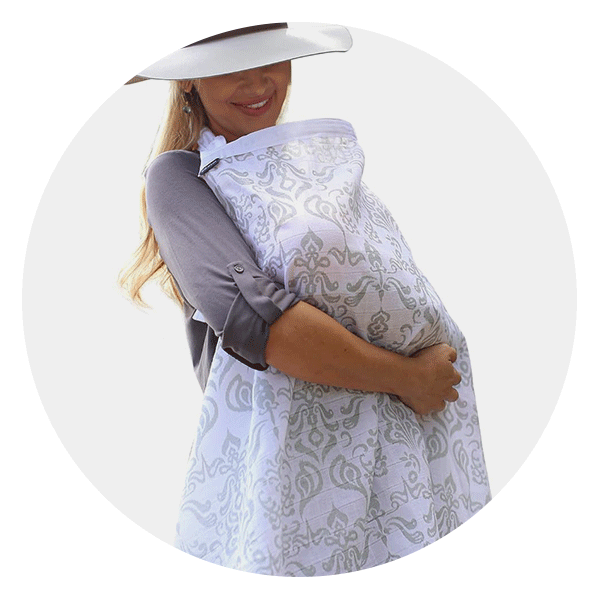Sage Green Reversible Maternity & Nursing Shawl Wrap