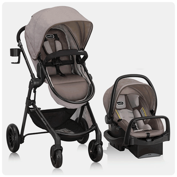 Evenflo Pivot Modular Travel System with LiteMax Infant Car Seat