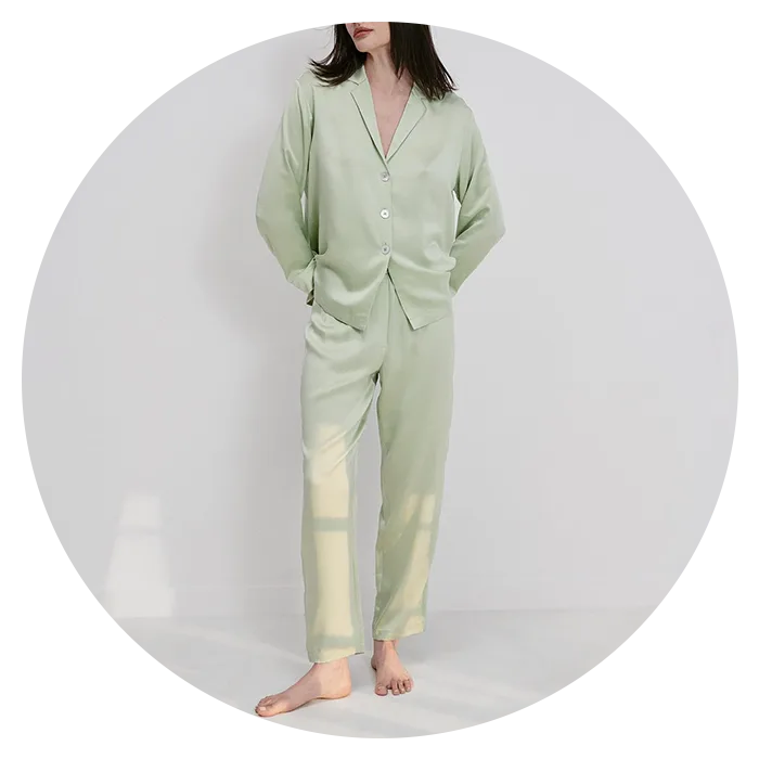 Lunya Washable Silk Long Sleeve Pant Set