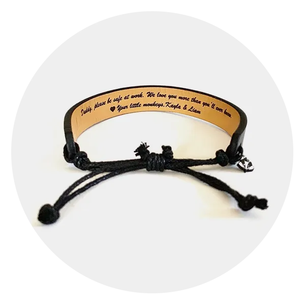 Personalized Leather Bracelet