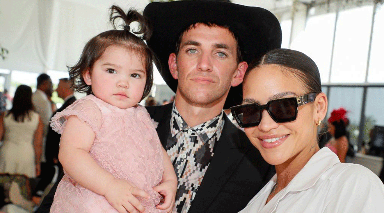 Sunny Fine, Alex Fine and Cassie Fine attend Preakness 147 in the 1/ST Chalet hosted by 1/ST at Pimlico Race Course on May 21, 2022 in Baltimore, Maryland