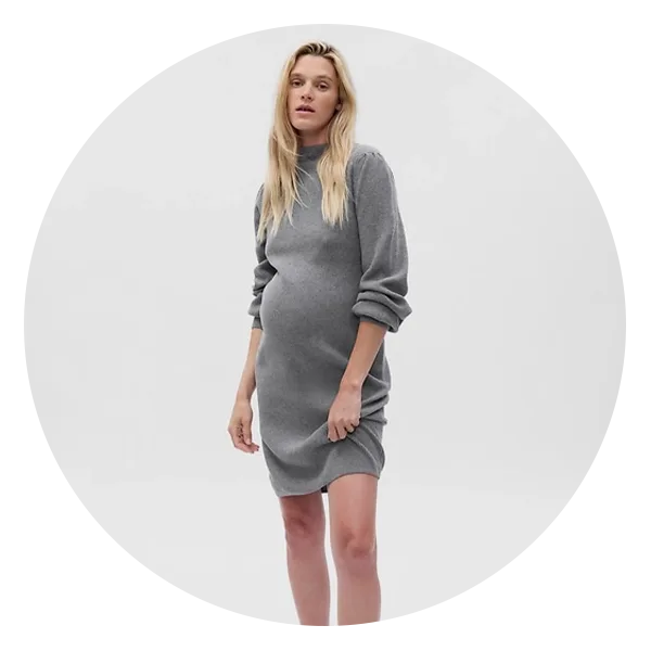 40 Winter Maternity Dresses for Bundling a Baby Bump