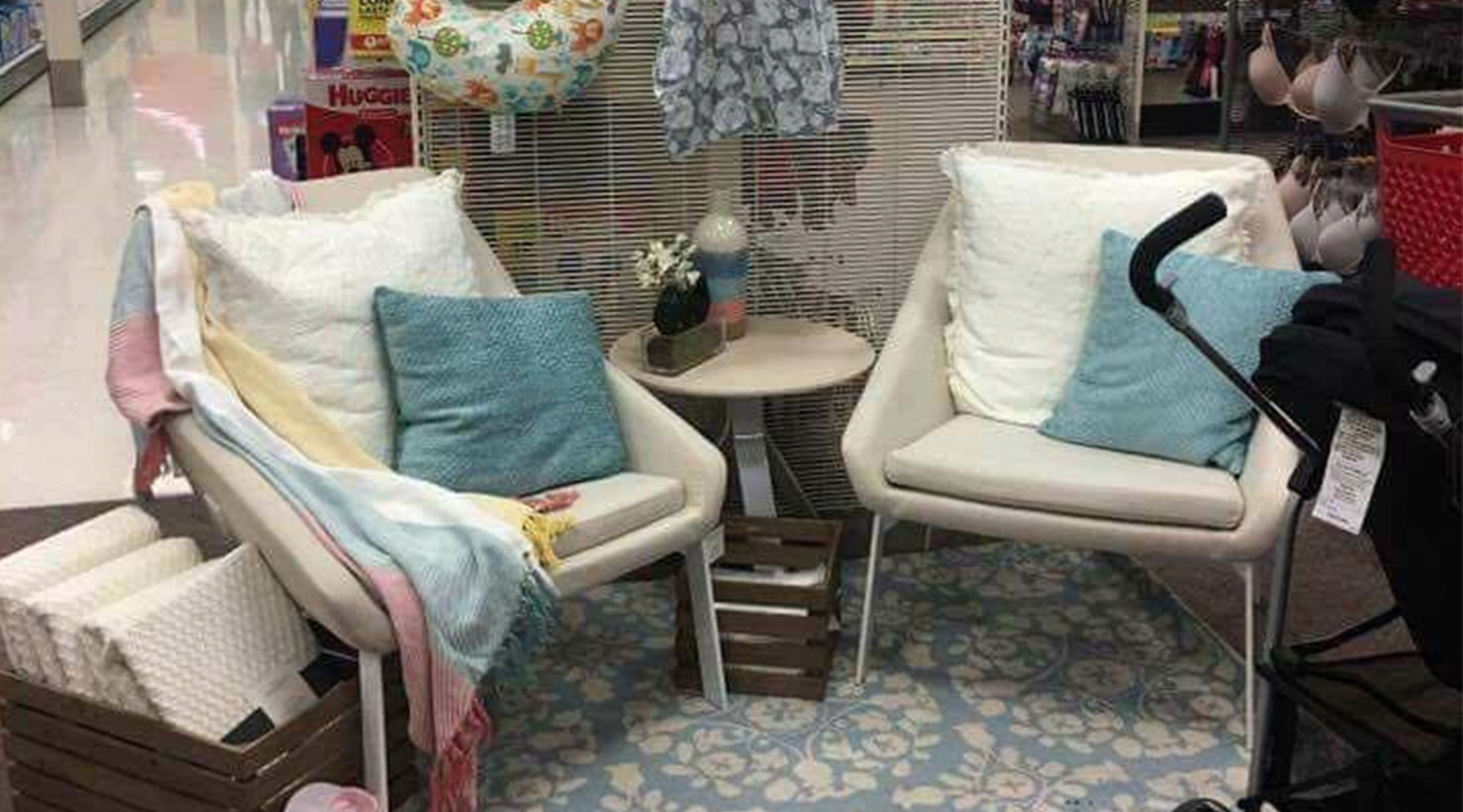target nursing station for moms while they shop