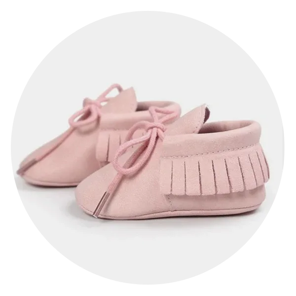 Soft Leather T-Strap Shoes for Baby Girls, Designed for Crawling Pink Medium Solid