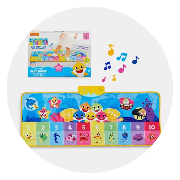 WowWee Pinkfong Baby Shark Official - Step & Sing Piano Dance Mat