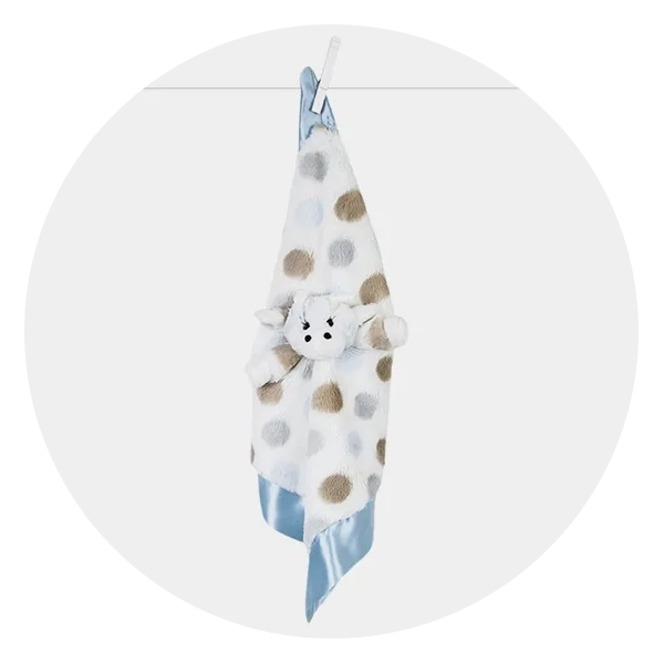 Little Giraffe Luxe Dot Plush Giraffe Lovey Blanket