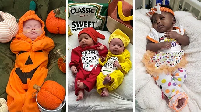 nicu babies in halloween costumes