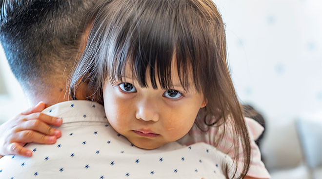 16 month old crying for store no reason