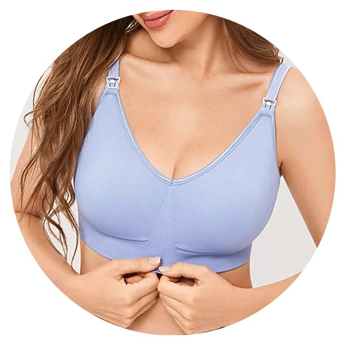 Gratlin women’s comfort support maternity wirefree seamless nursing bra