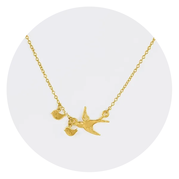 DaniqueJewelry Custom Mama Bird Necklace