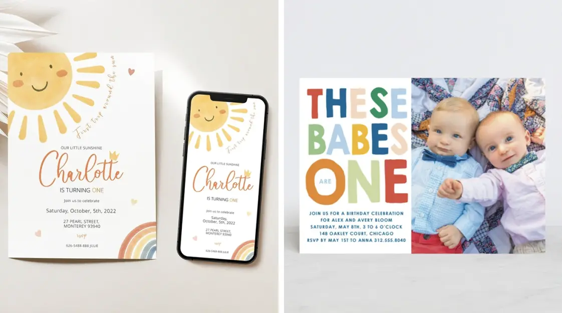 Cute Rainbow Tumbler Care Card Canva Template