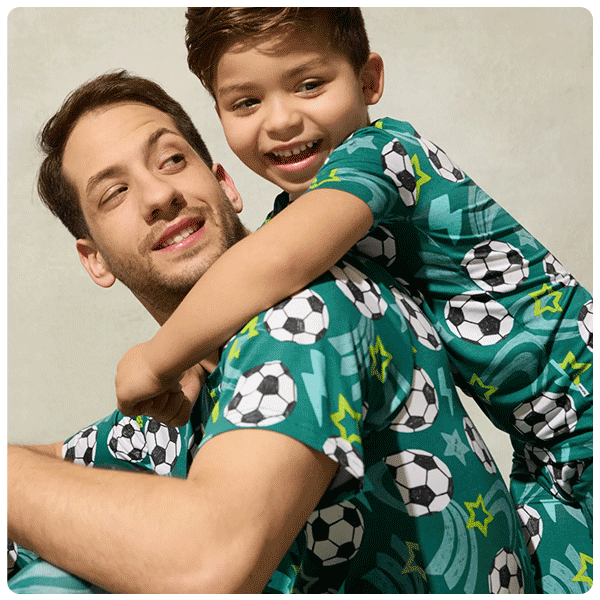 Little Sleepies Men’s Soccer Stars Pajamas 