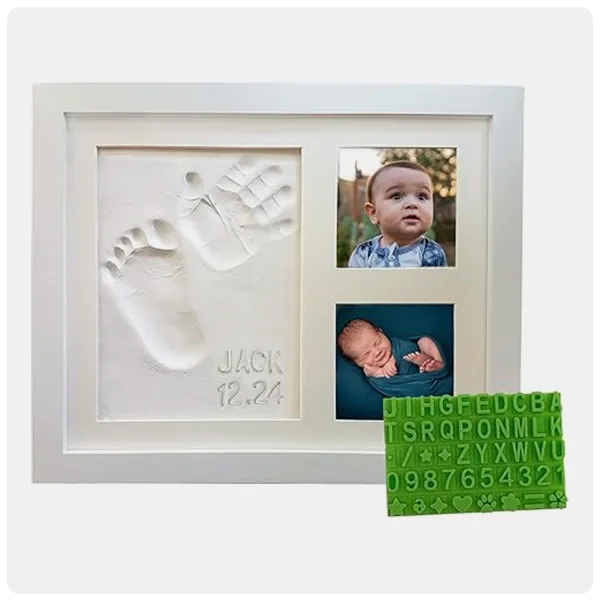 Baby Mushroom Baby Hand and Footprint Frame Keepsake Kit