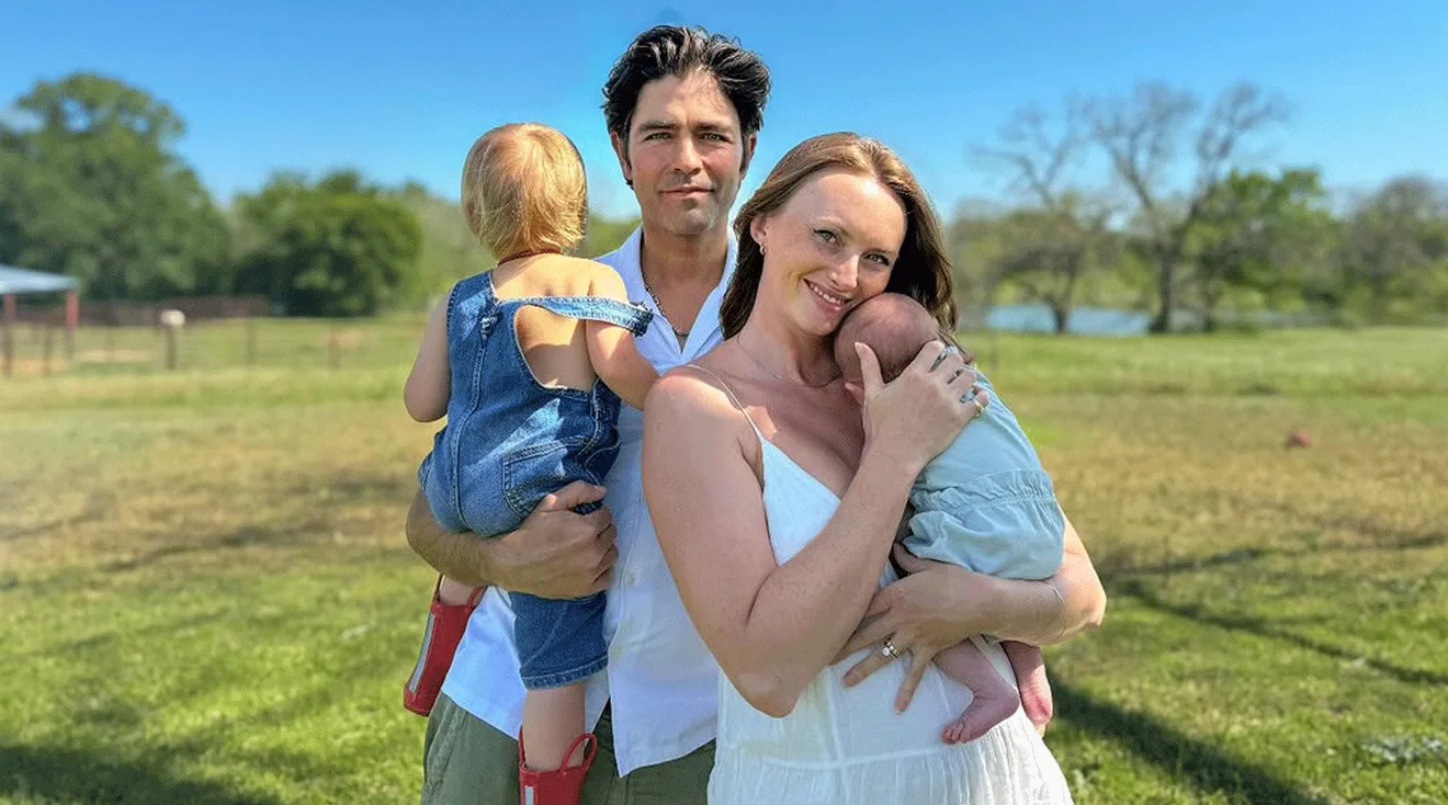 Adrian and Jordan Grenier with their newborn baby