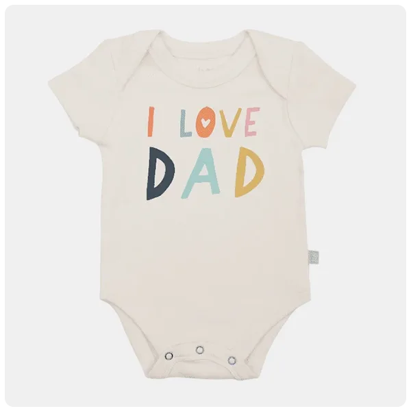Finn & Emma “I Love Dad” graphic bodysuit