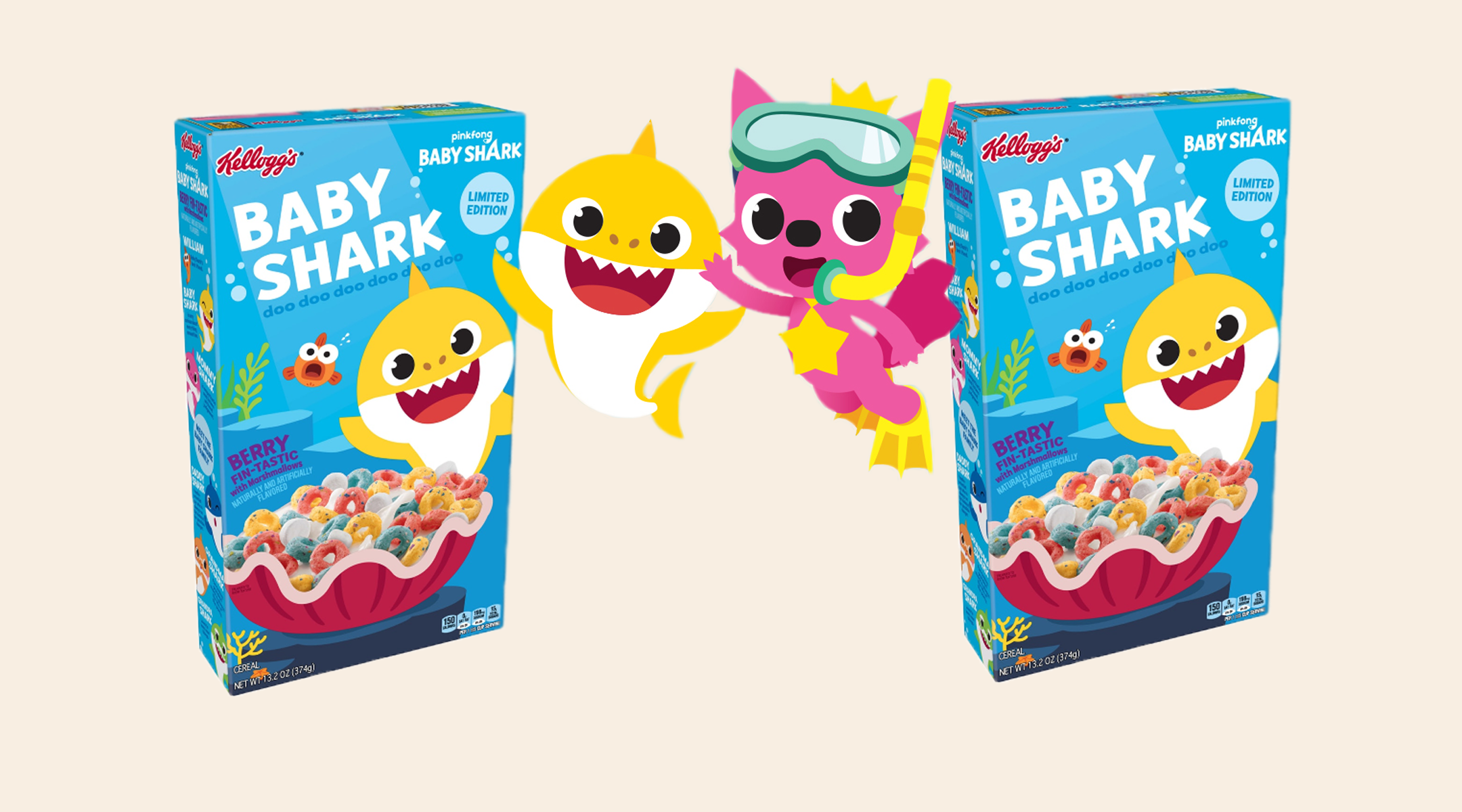 baby shark releases breakfast cereal