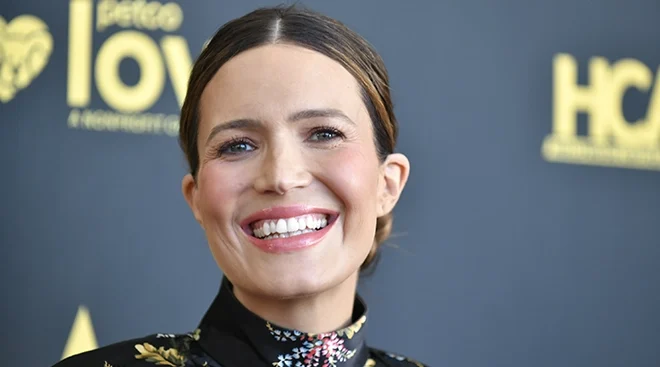 Mandy Moore attends the Red Carpet of the 2nd Annual HCA TV Awards - Broadcast & Cable at The Beverly Hilton on August 13, 2022 in Beverly Hills, California