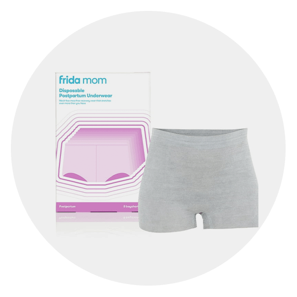Ladies Disposable Underwear 5 Pack, Soft Cotton Full Briefs for Travel,  Hospital Stays, Surgical Recovery - Small White