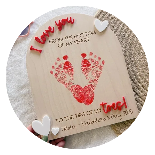 theolivebranchmiami Valentine's Day FOOTprint Love Board