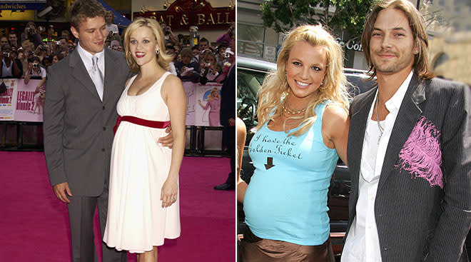 britney spears and reese witherspoon pregnant in the 2000s
