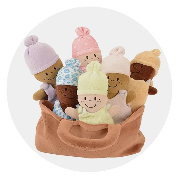 Creative Minds Basket of Babies Soft Baby Dolls