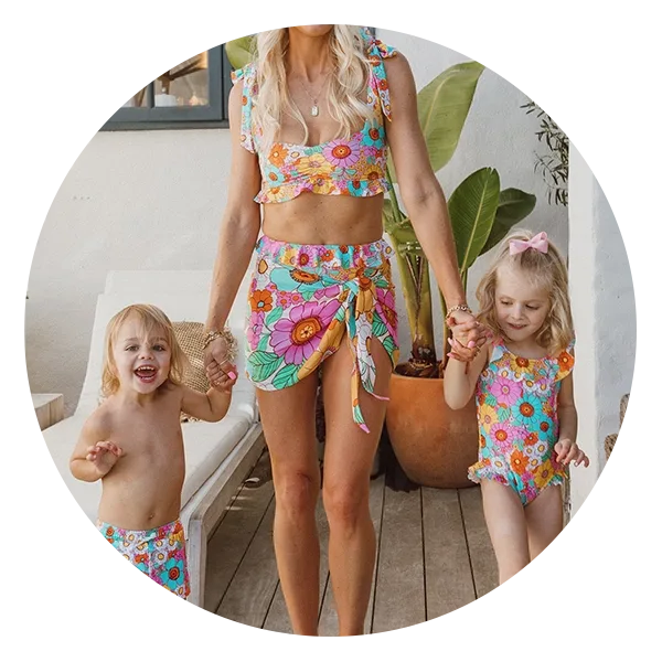 Swim Suits Size 14 Girls Cow Print Youth Swimsuit Bikini Swimwear Toddler  Girls Little Two Beach Baby Bathing Set Wear Piece Floral Suit Ruffles Kids