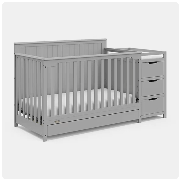Graco Hadley 5-in-1 Convertible Crib and Changer with Drawer