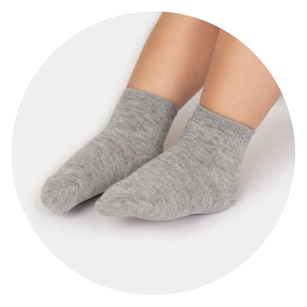 100% Cotton Toddler Baby Boy Girl Non Slip Skid Ankle Socks Grips Crew Socks, For 1-2 Years Infants Baby Children