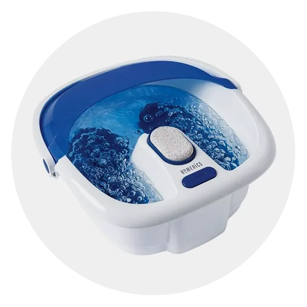 HoMedics Bubble Bliss Elite Heated Foot Spa Bubble Foot Massager