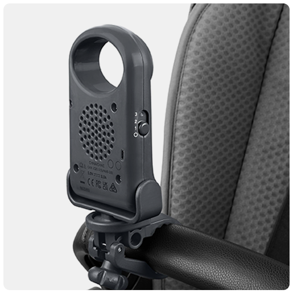 Skip Hop Portable Bladeless Stroller Fan, Adjustable 3 Speeds, Stroll and Connect