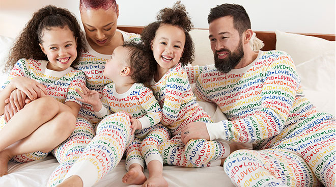 Clothing line Hanna Andersson launches pride day family pajama collection.