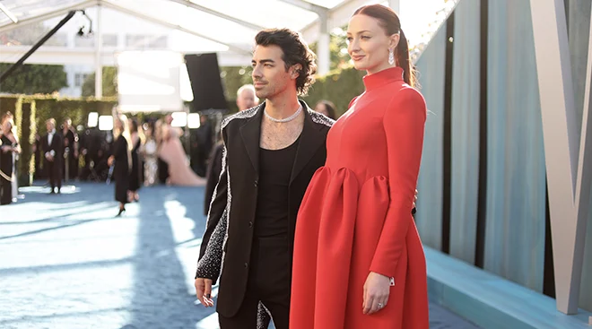 Joe Jonas, Sophie Turner at 2022 Vanity Fair Oscars Party