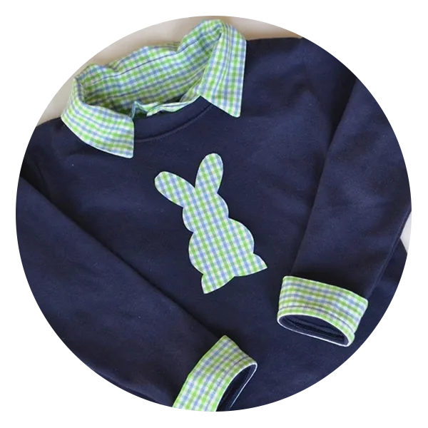 Blue Gingham Boys Button Up Shirt for Easter 4T