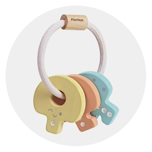 Plan Toys Key Rattle for 5 month old baby
