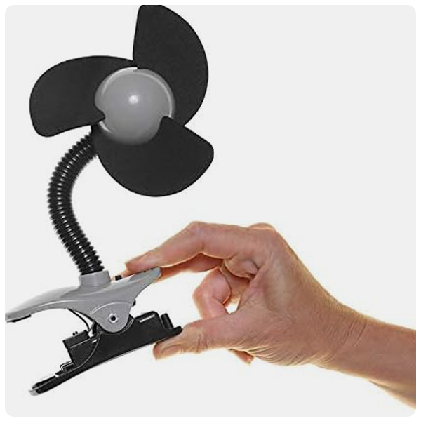 Dreambaby Deluxe EZY-Fit Clip on Fan with Soft Fins