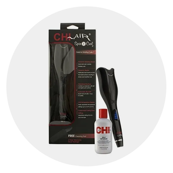 CHI Silk Infusion + Air Spin N Curl Combo Pack
