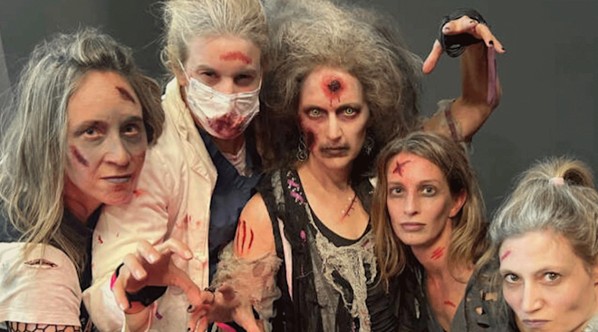 mombies dancing to raise money this halloween