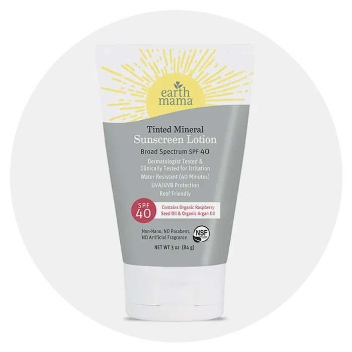 Earth Mama Organics Pregnancy-Safe Mineral Sunscreen Lotion SPF 40