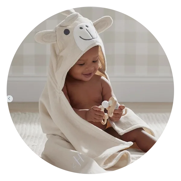 The Company Store Giraffe Baby Character Hooded Towel