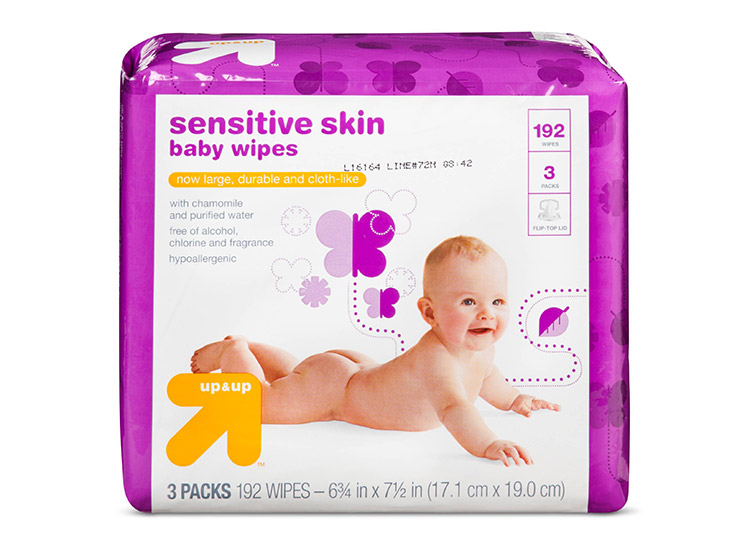 target sensitive skin baby wipes