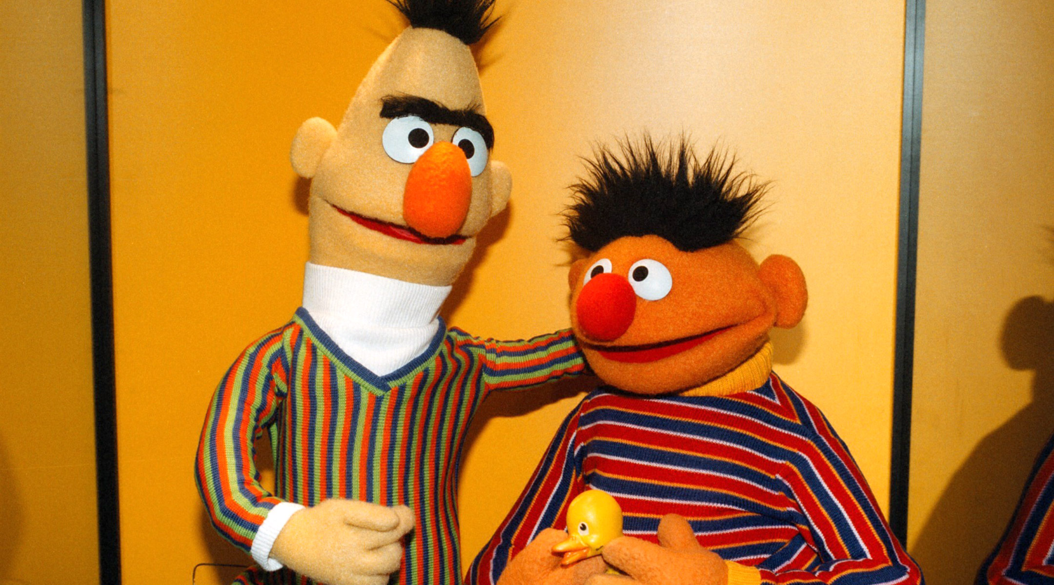 bert and ernie from sesame street which is now proven to improve children's educational level
