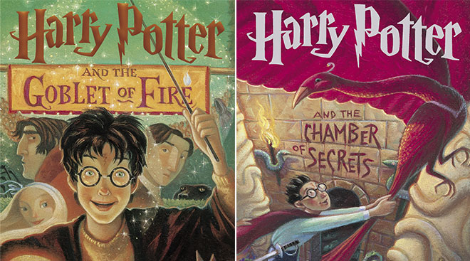 harry potter book covers