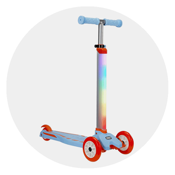 Little Tikes Glow Stick 3 Wheel Kick Scooter with Light Patterns