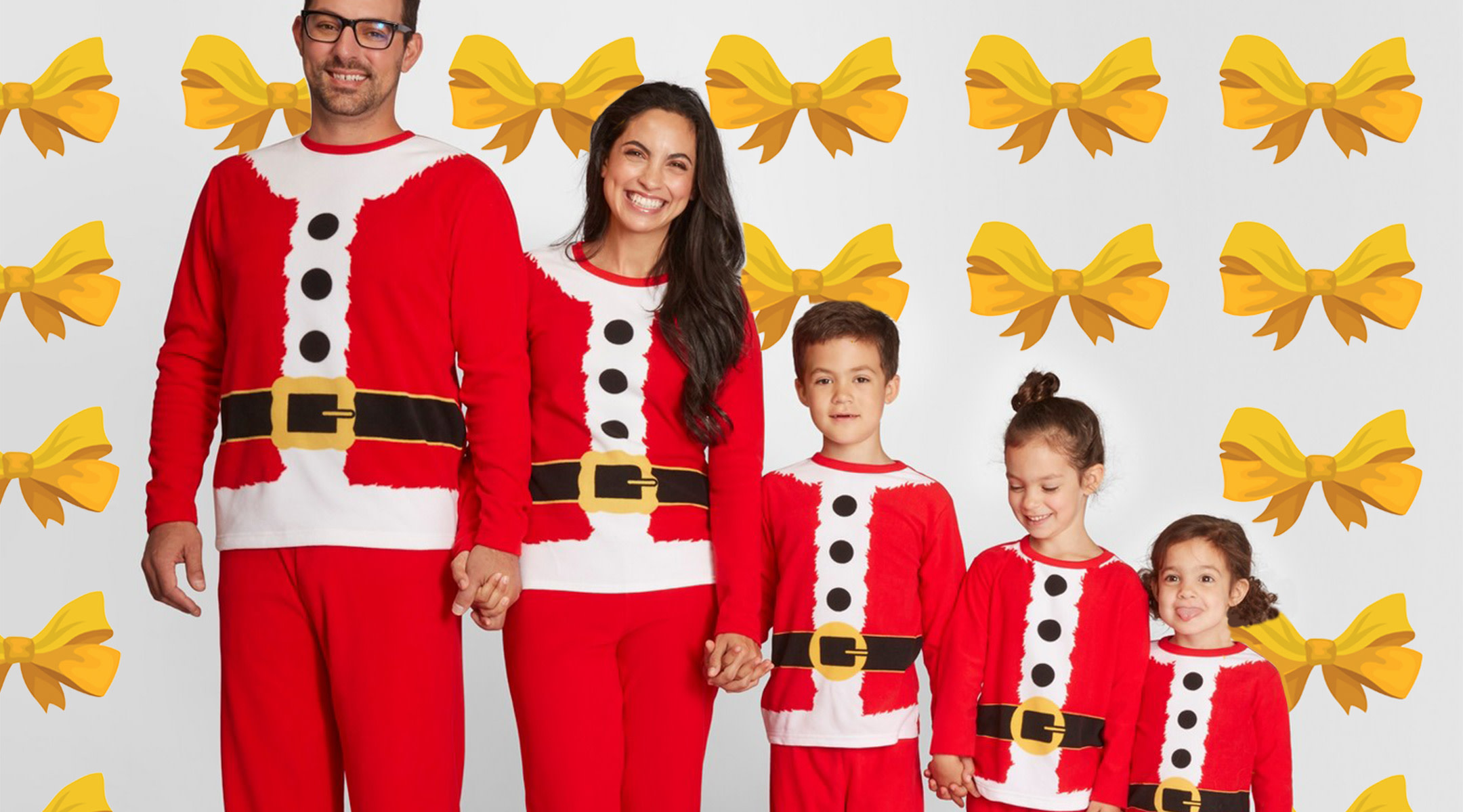 target matching family christmas santa pajamas