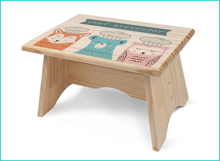 Puzzle Stools For Toddlers Hot Up, Personalized Wooden Name Stool