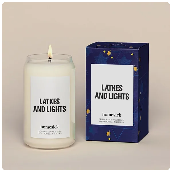 Homesick Latkes and Lights Candles